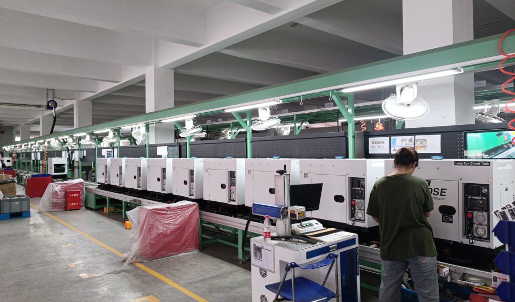 Diesel generator DG8600 production line