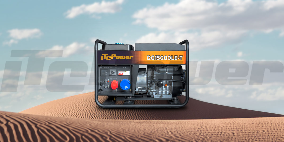 Features of air-cooled generator sets.
