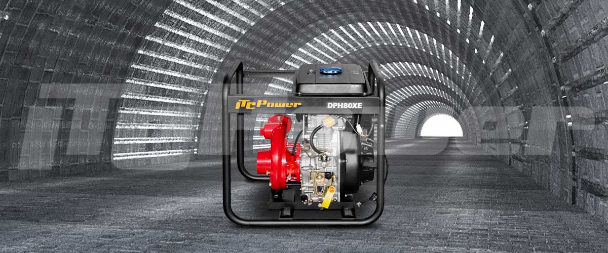 What is the flow of diesel cast iron pump?