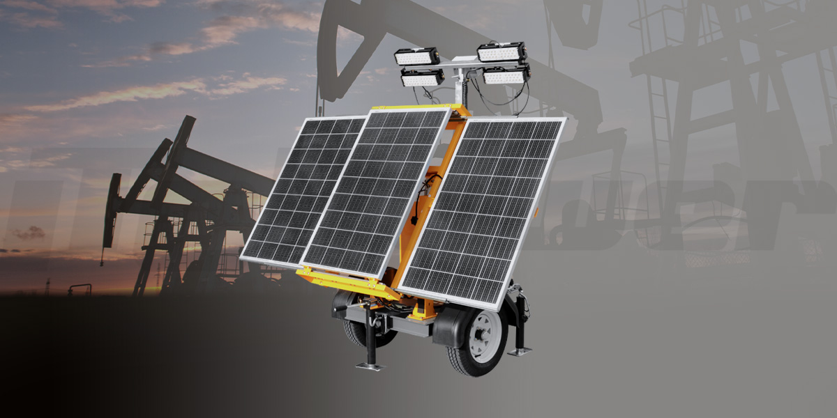 Some views of solar mobile light towers