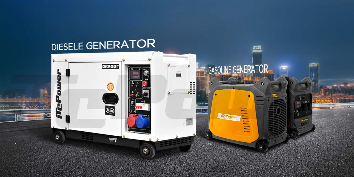 What is the difference between a diesel generator and a gasoline generator?